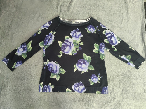 Pullover blau 3 - 38, 3/4