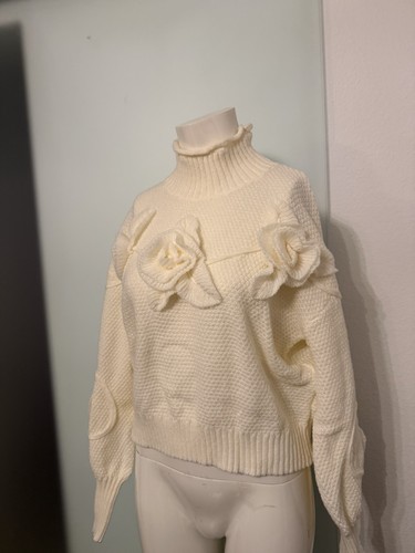 Pullover kurz mit - kurz, rosen
