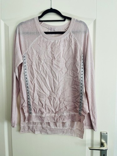Pullover oberteil materialmix - pullover,