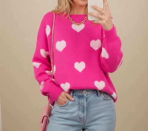 Pink pullover damen - , pulli