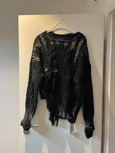 Rose strickpullover schwarz - rose,