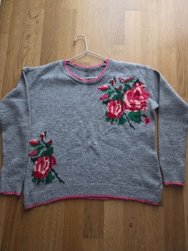 Damen strickpullover grau mit - strickpullover,