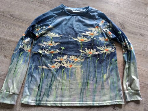 Pullover mit seerosen blumen - seerosen,,