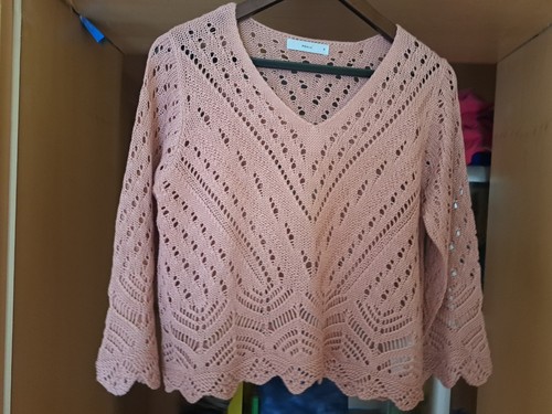 Strick pullover s rose - s,