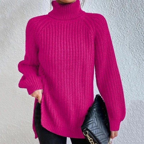 Damen hohen hals gestrickt - hohen,