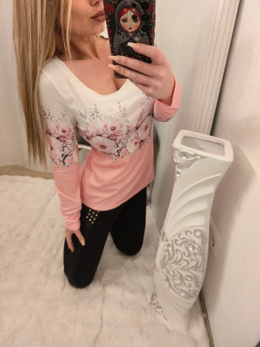 Pulli pullover oberteil flower - pulli,